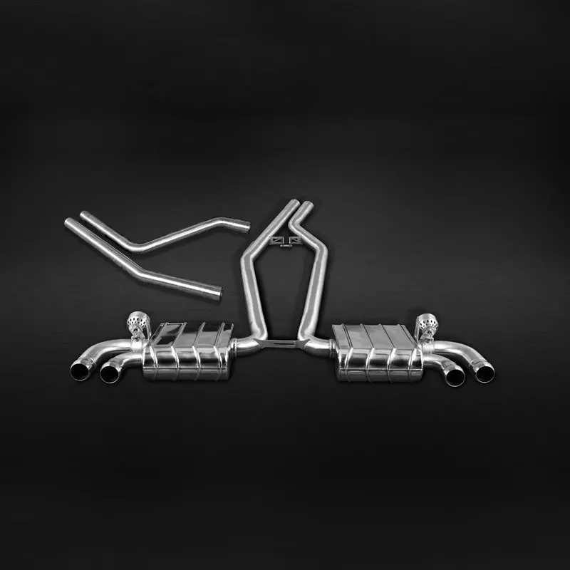 Capristo Valved Exhaust W Mid-Silencer Spare Pipes (Ces3) - Porsche 958.1 Cayenne V8 Gts 1