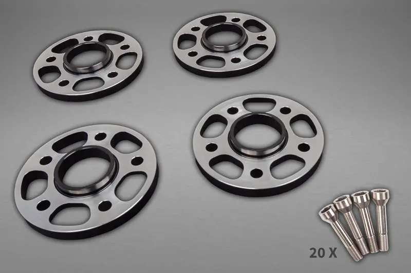 Capristo Wheel Spacers 11Mm Front / 17Mm Rear (Circle Shape) With Titanium Wheel Bolts - Ferrari 488/ F8/ Sf90 1