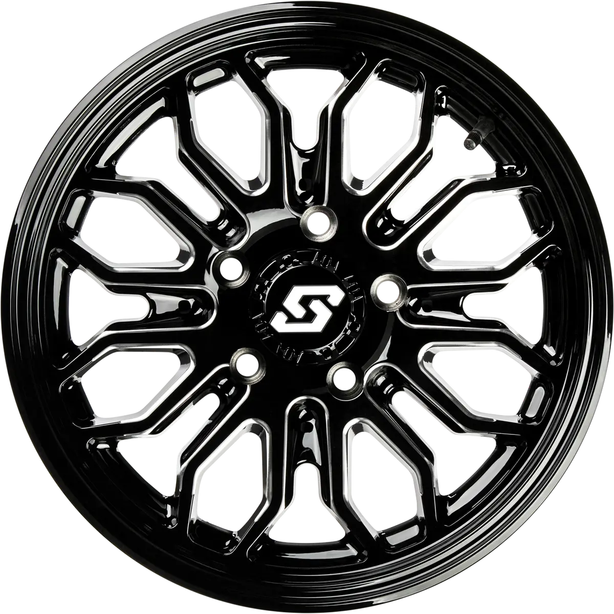 Onyx Wheel 12X7 4/156 +10Mm Blk/Machined 1