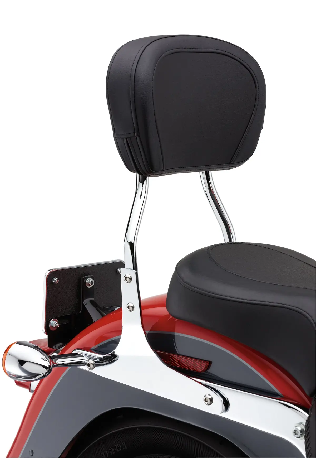 Cobra Std Sissy Bar W/Pad Chrome 38