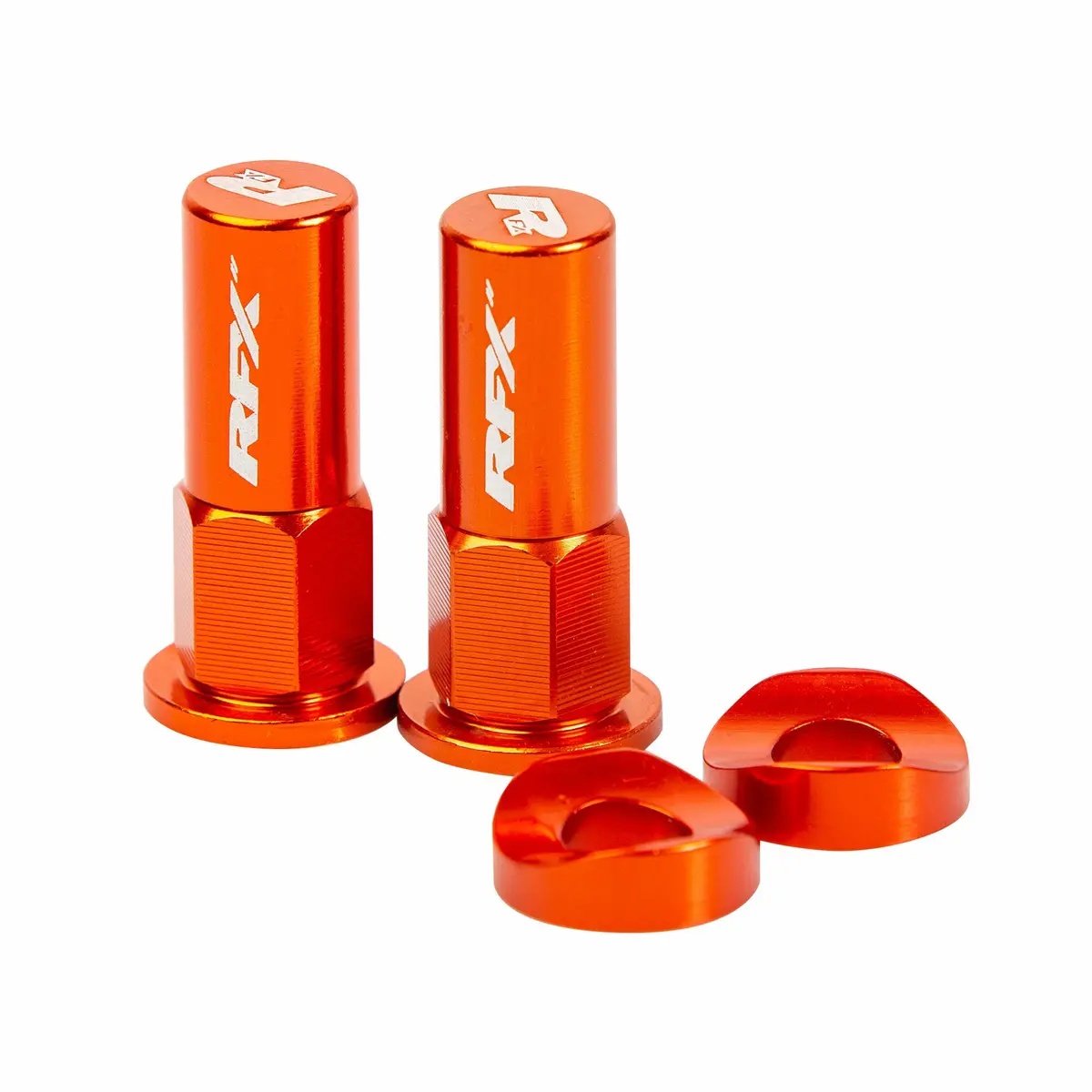 Rim Lock Nuts & Washers 2Pcs Orange 1