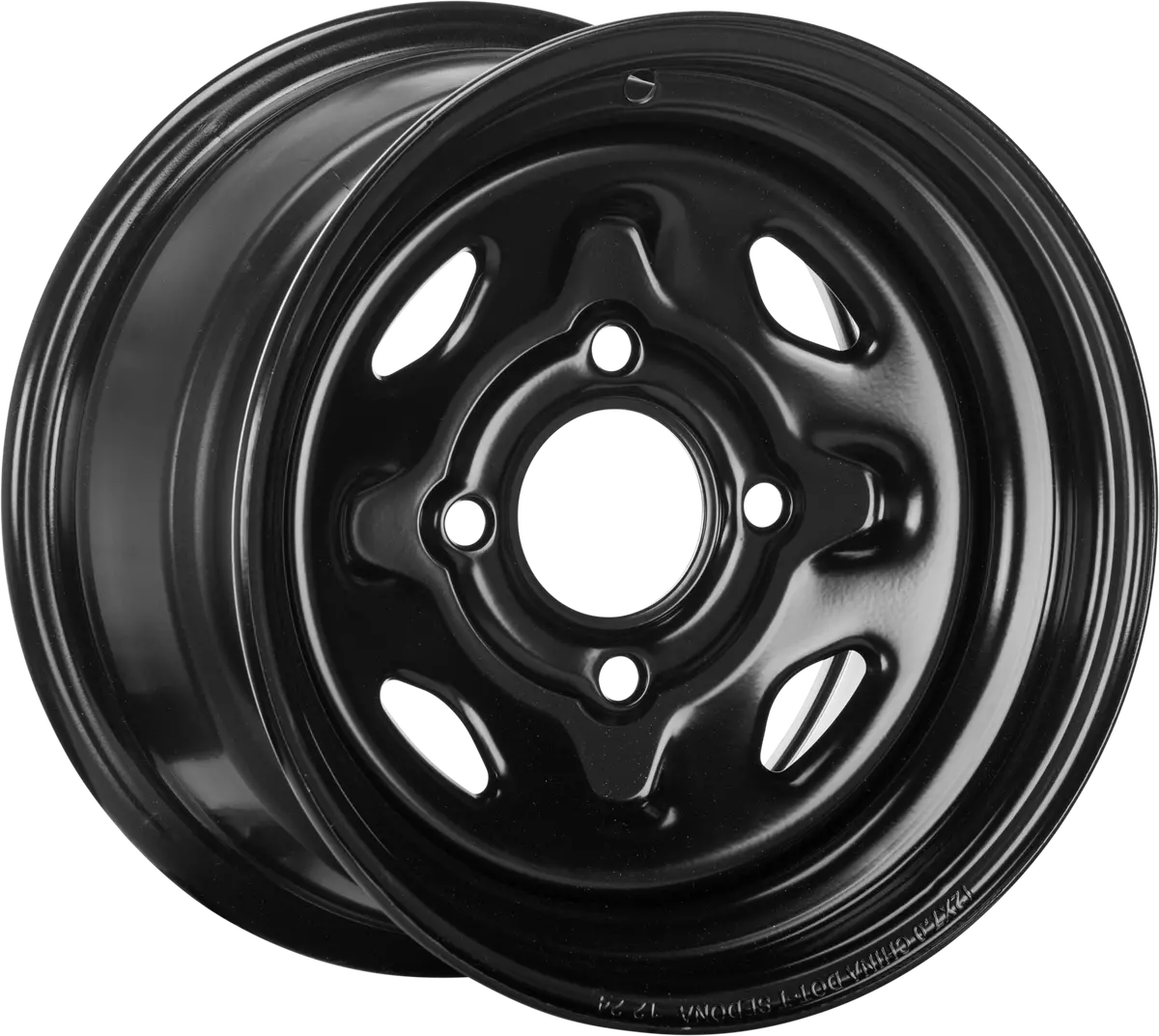 Sedona Steel 12X7 4/110 5+2 Blk Front 2