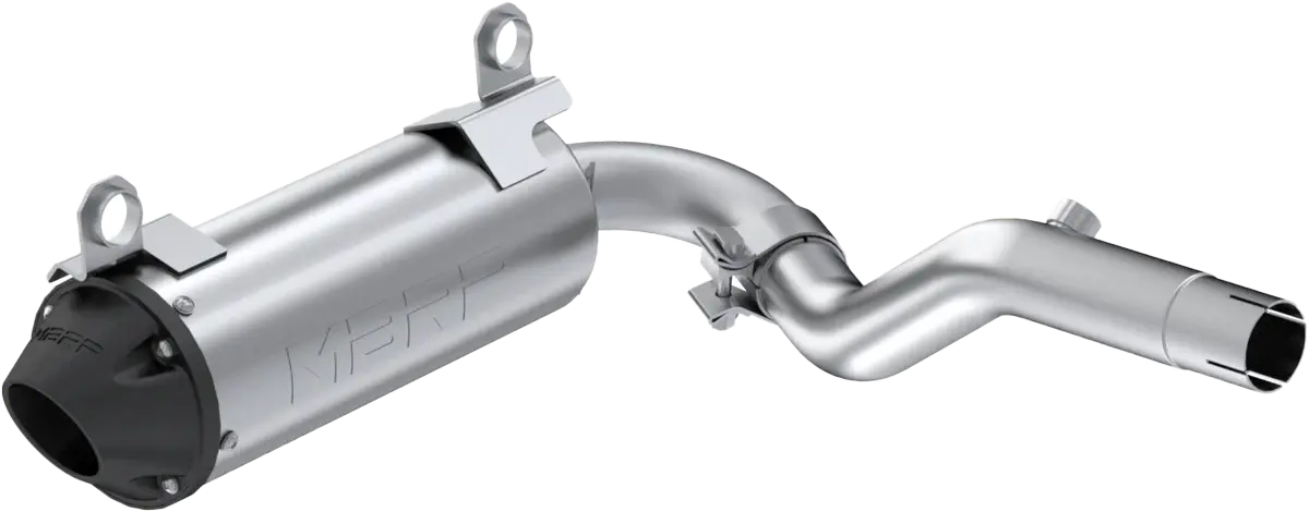 Single Slip On System W/ 5" Performance Muffler Blk Tip 1