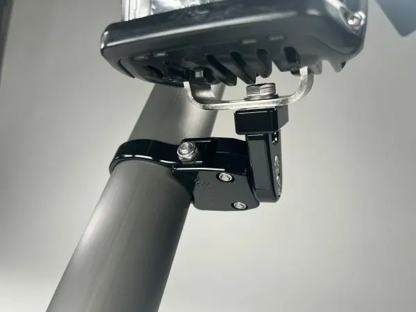 Small Base Adjustable Light Mount Silver 1
