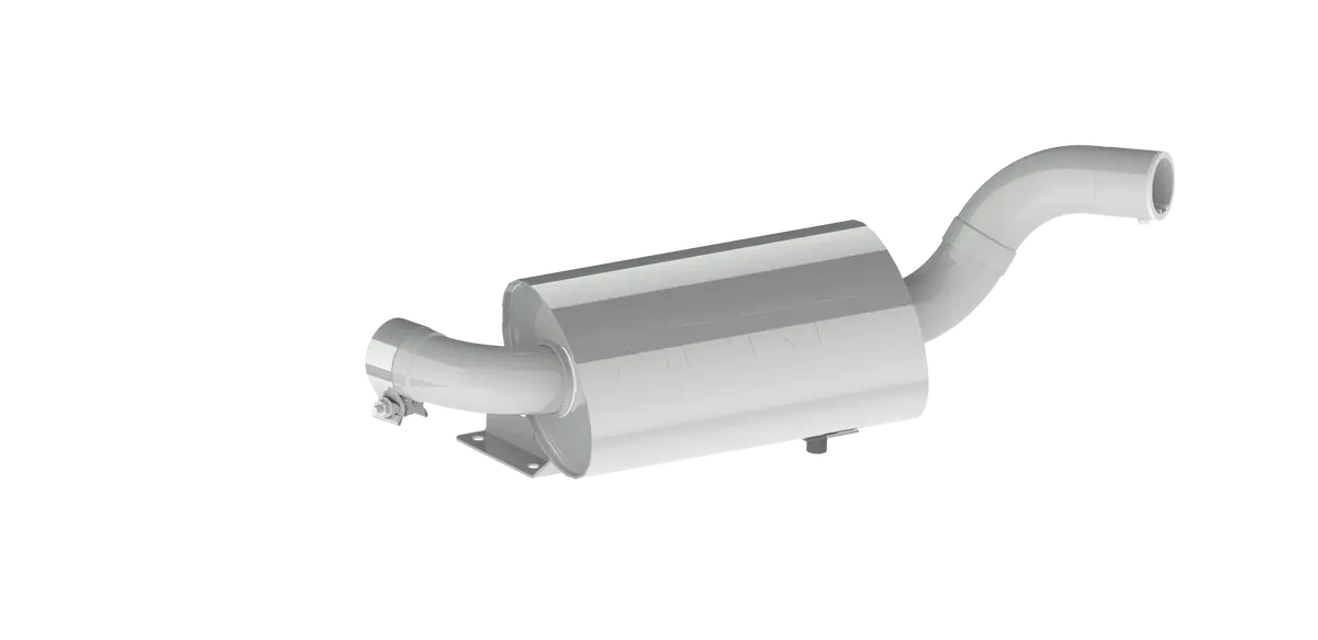 Single Slip On Center Exit W/ Performance Muffler Cf Tip 1