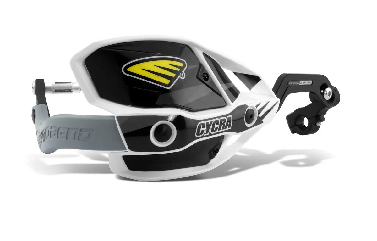 Crm Wrap Around Handguards 7/8" Clamp   White/Black 1
