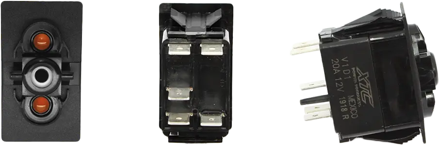 Dash Switch Body Single Acc Amber/Amber 1