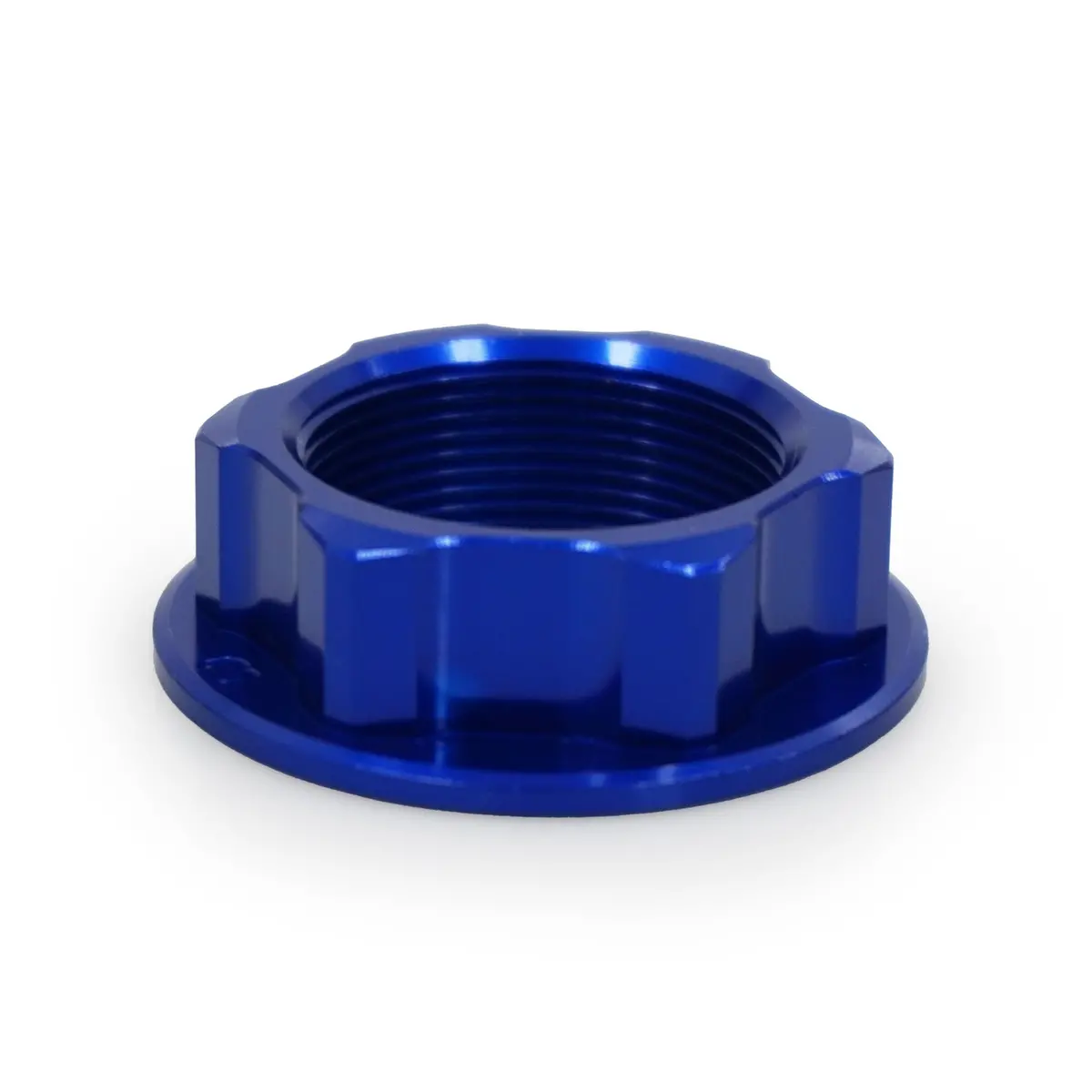 Steering Stem Nut Blue Hon/Yam/Suz 1