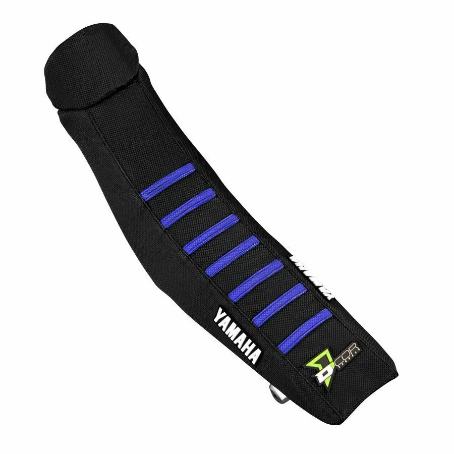 Gripper Seat Cover Black W/ Blue Ribs 1
