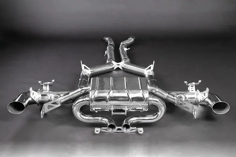 Capristo Valved Exhaust + Mid-Pipes + Cat Spares (Oe Actuators) - Mercedes Amg Gtr 1