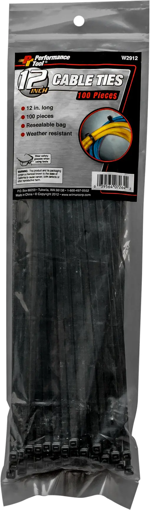 Cable Tie 12" 100/Pack 1