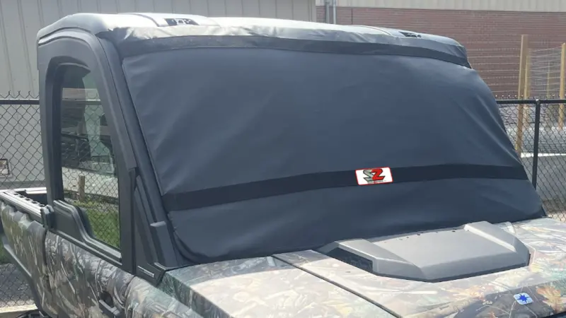 Seizmik 24+ Polaris Xpedition Adv/5 Windshield Protector - Black 2
