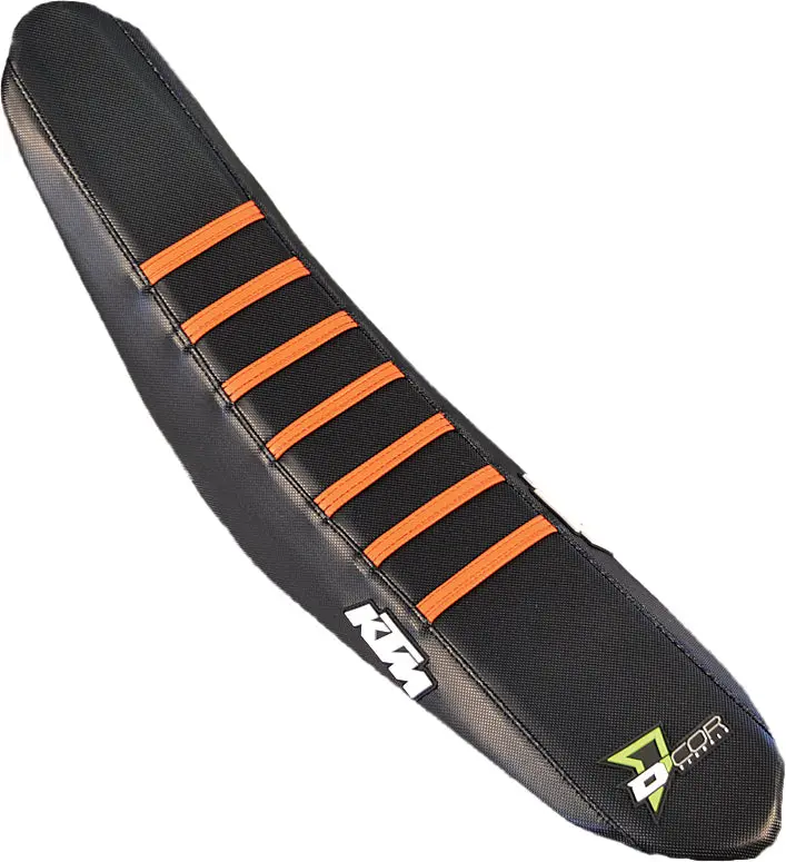 Gripper Seat Cover Black W/Orange Ribs 1