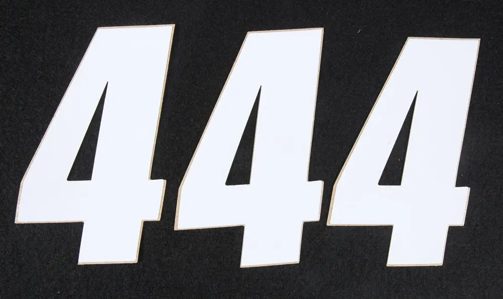 Number 4 White 4" 3/Pk 1
