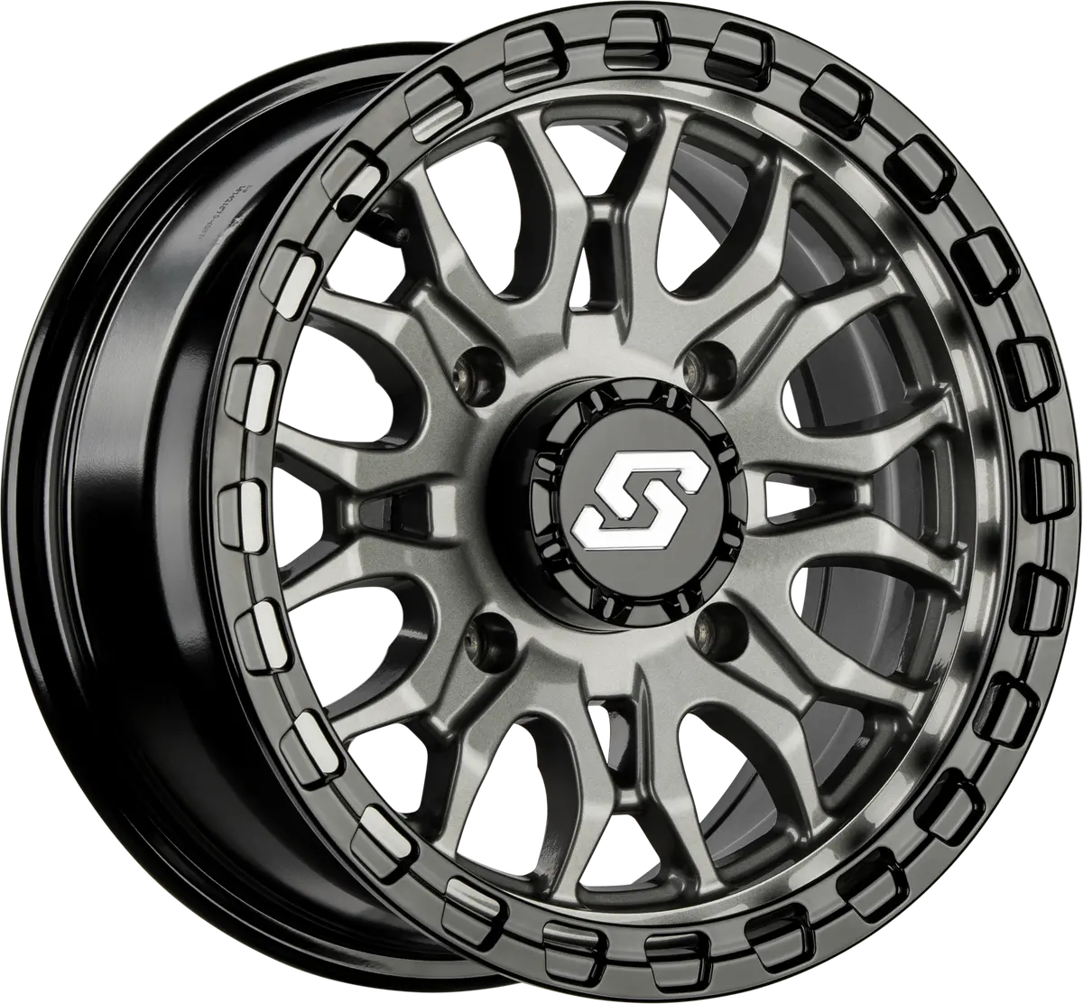 Ignition Wheel 14X7 4/156 +10Mm Gunmetal/Blk 2