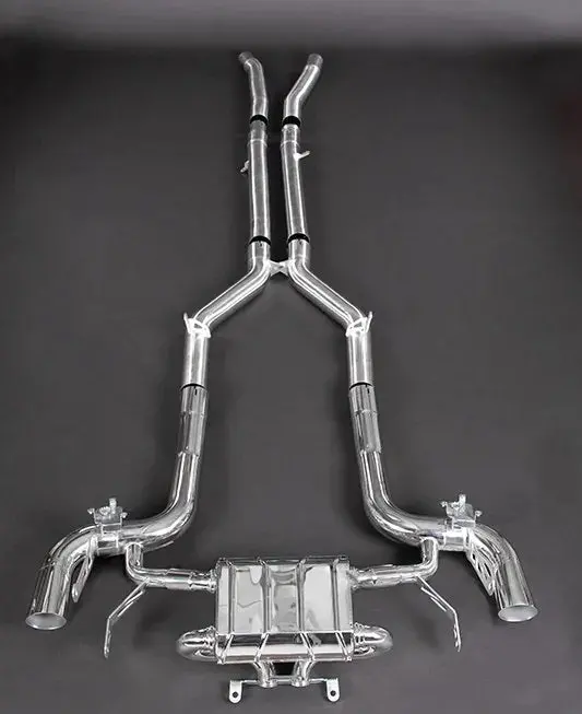 Capristo Valved Exhaust + Mid-Pipes + Cat Spares (Oe Actuators) - Mercedes Amg Gtr 2