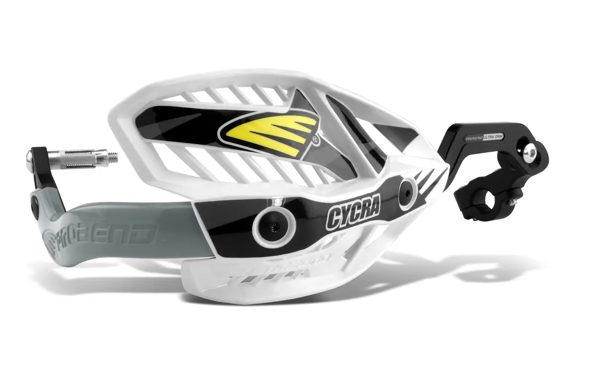 Crm Wrap Around Handguards 7/8" Clamp White/Black 2