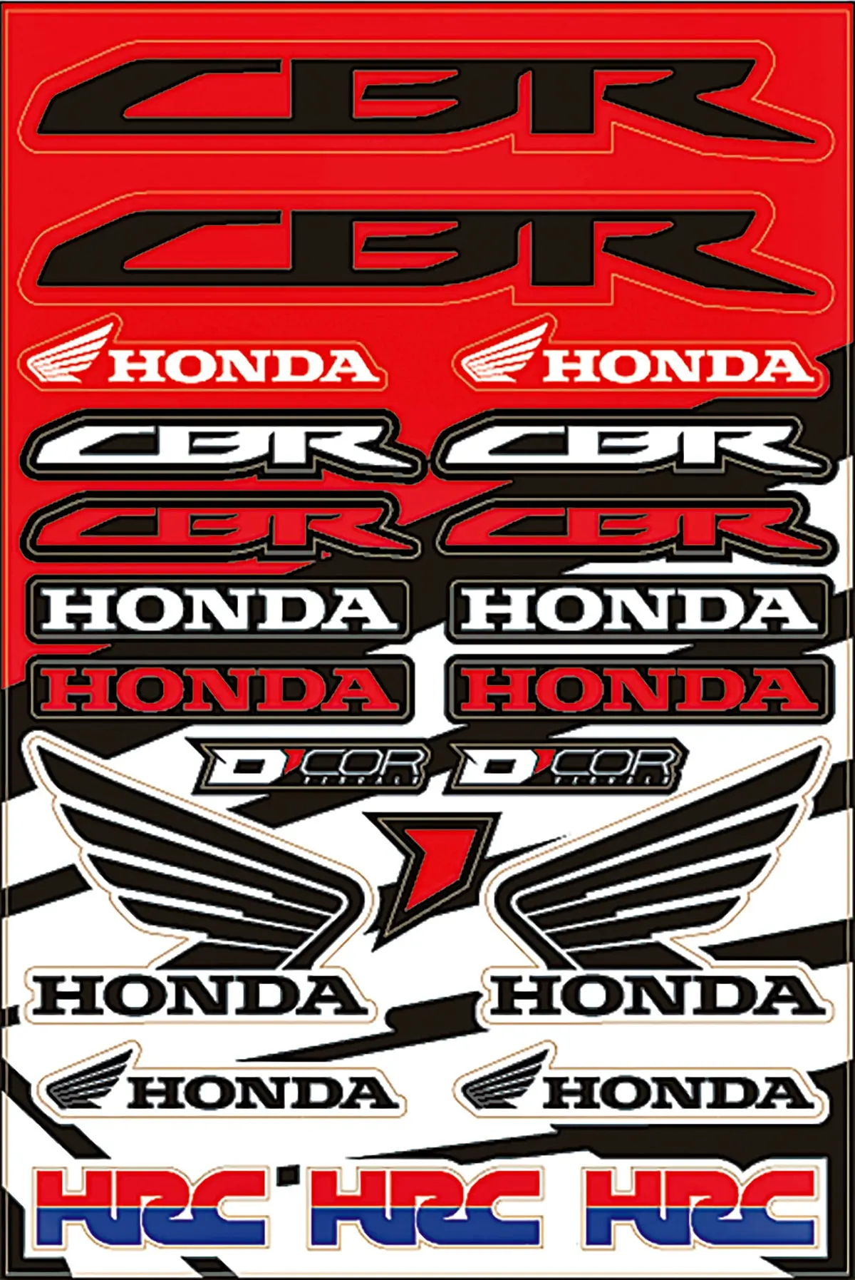 Honda Street Decal Sheet 1