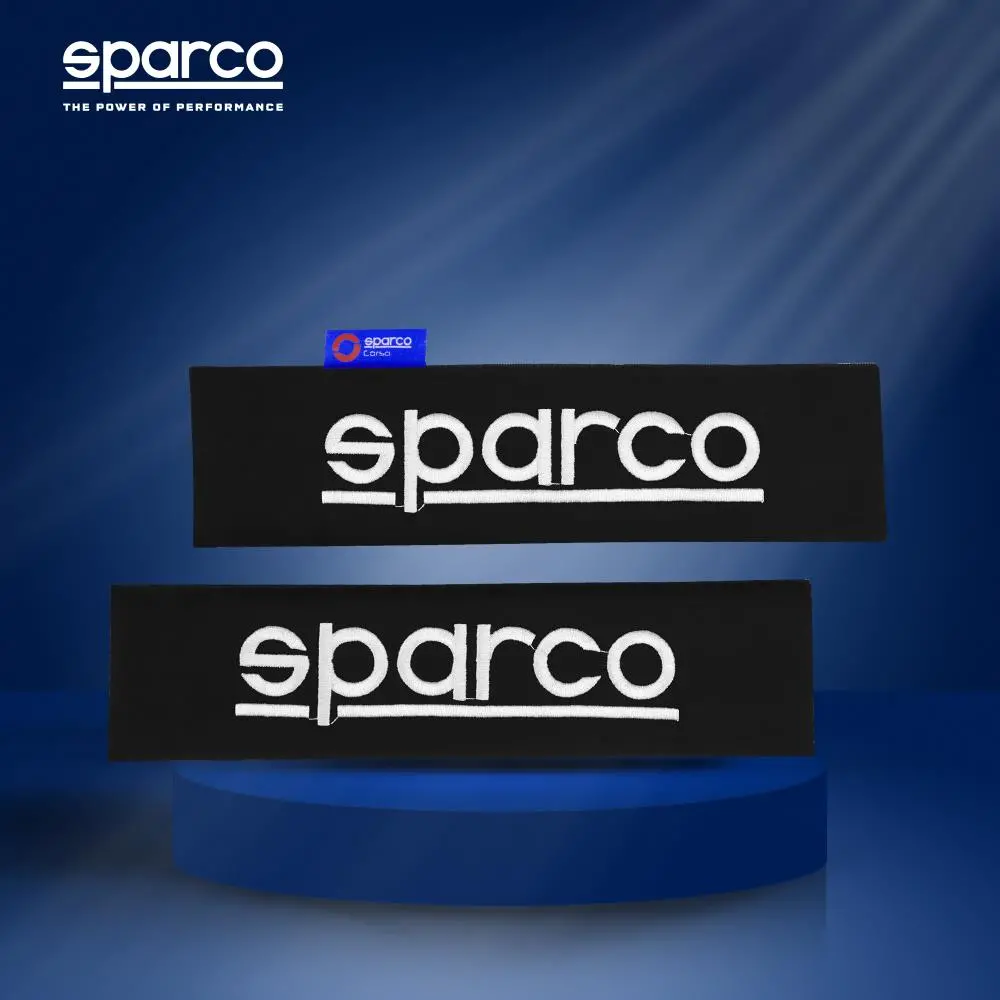 Sparco Seat Belt Shoulder Pads Set Black Strap Cover Suitable For All Model 1