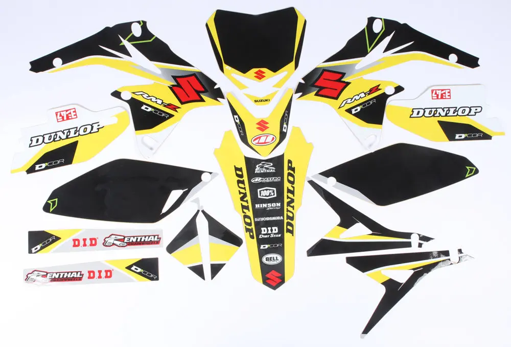 Suzuki Raceline Graphics Complete Kit Black 1