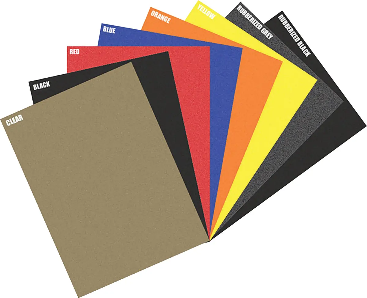 Grip Tape Sheet Rubberized Black 12"X18" 1