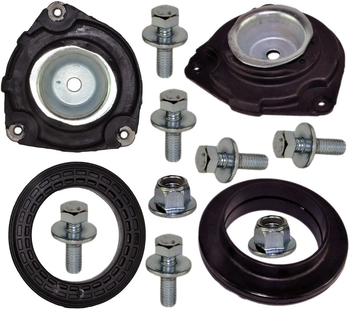Front Suspension Top Strut Mounts & Bearings For Nissan Cube Note Tiida (Pair) 1