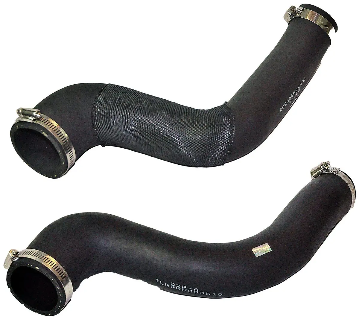 Front Upper Turbo Intercooler Hose Pipe Pair (Left & Right Sides) For Land Rover 1