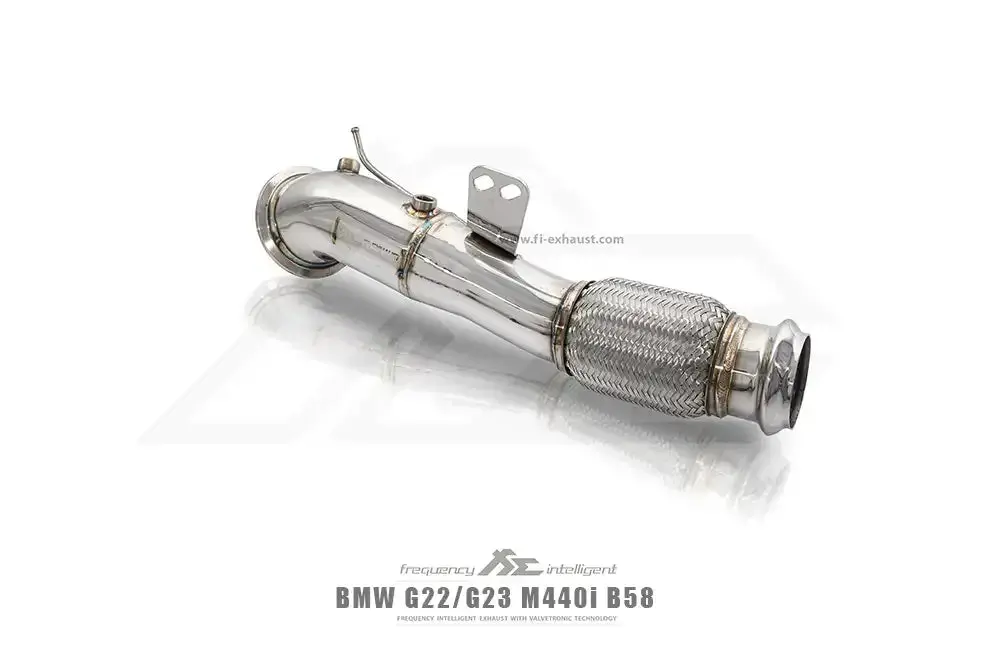 Fi Exhaust Front Pipe + Mid Pipe + Valvetronic Muffler (Retains Oem Valve Settings - No Remote) - G22/ G23/ G26 M440i 2021-Up 2