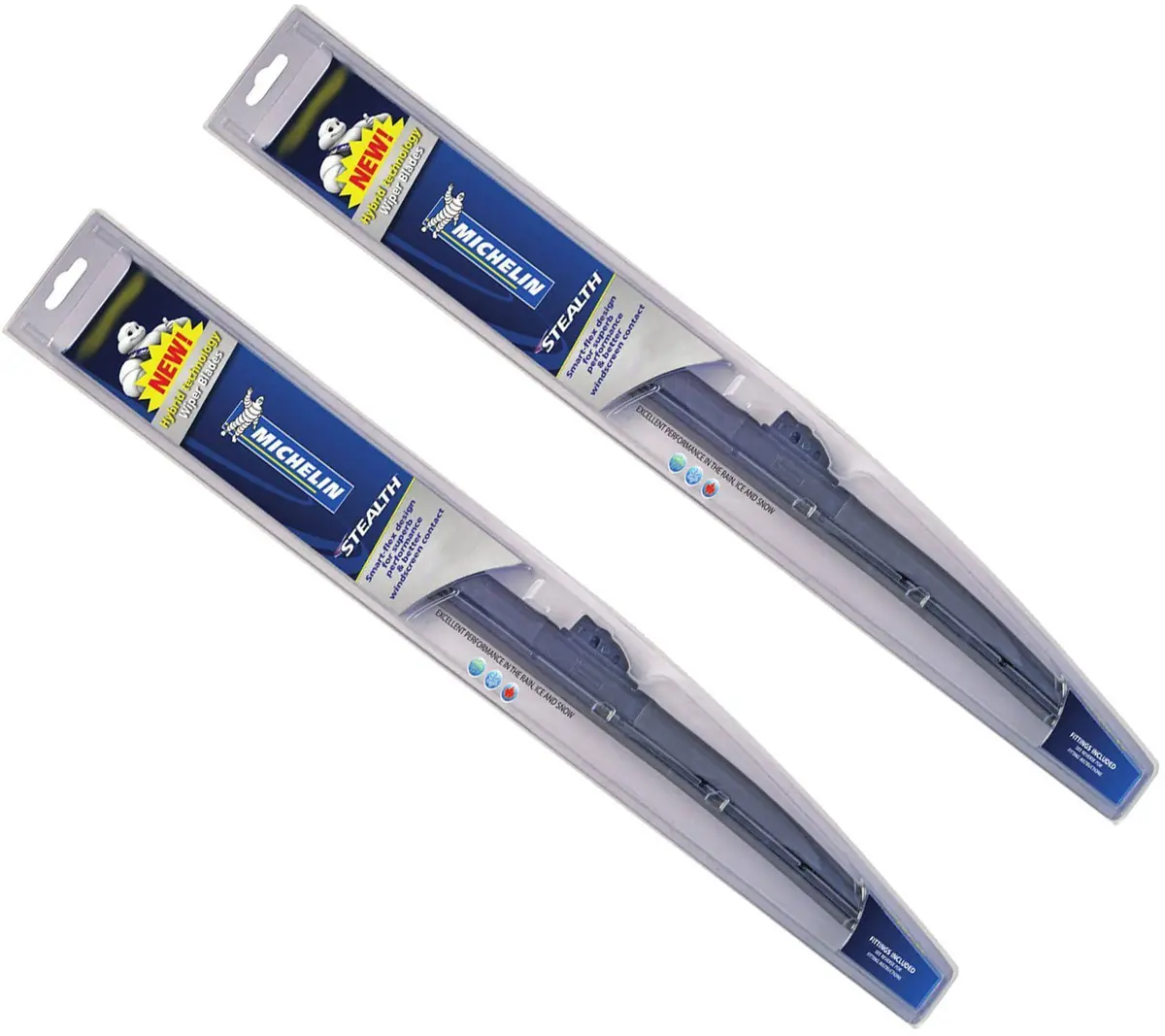 Genuine Michelin Stealth Hybrid Front Wiper Blades Pair Of 16″/ 400 Mm + 20″/ 500 Mm 1
