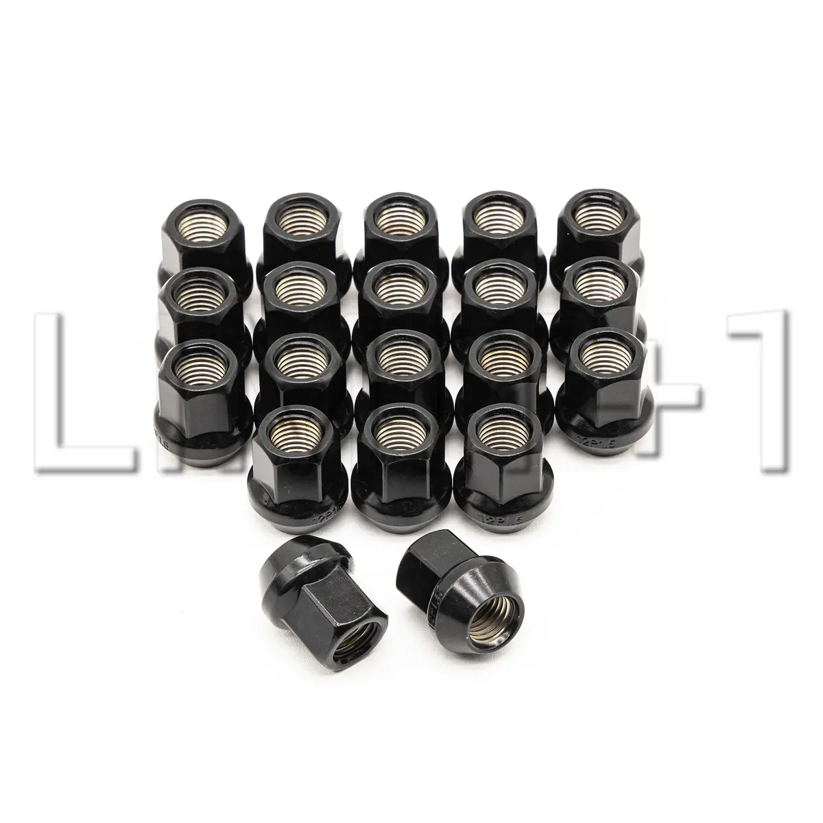 Limit+1 Gr Corolla Black Conical Seat Open Ended Race Lug Nuts 1