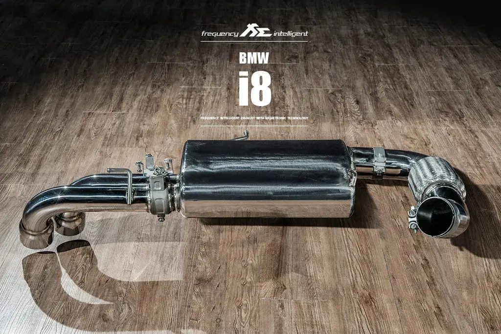 Fi Exhaust Valvetronic Muffler + Dual Silver Tips (Retains Oem Valve Settings - No Remote) - Bmw I8 2014-Up 1