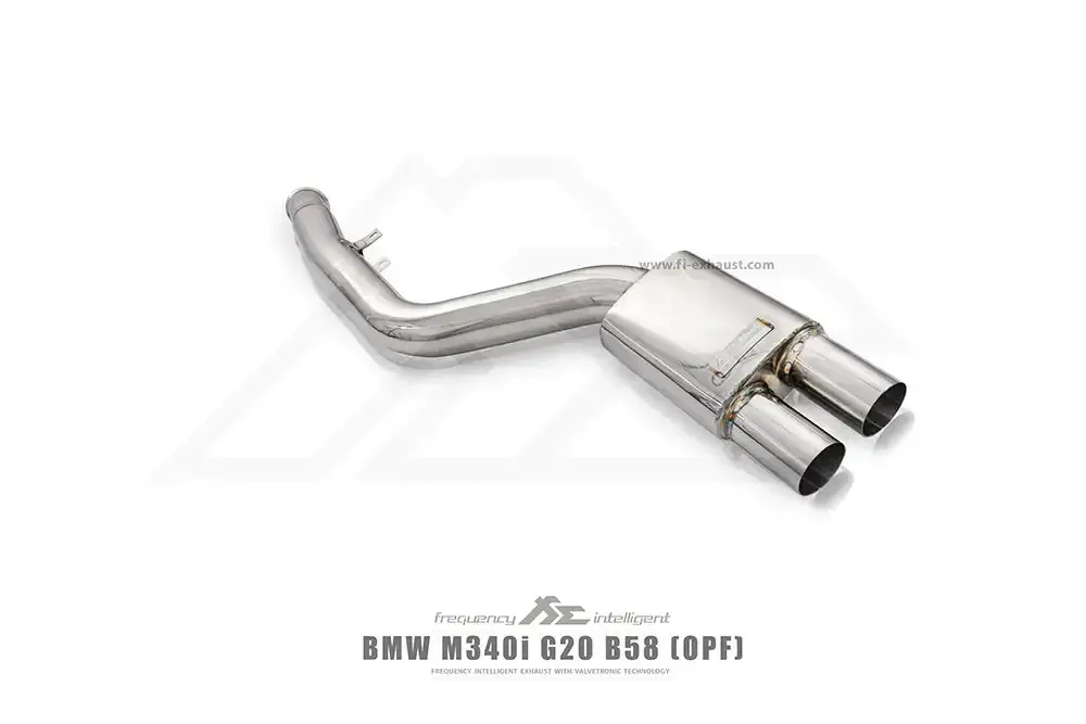 Fi Exhaust Front Pipe + Mid Pipe + Valvetronic Muffler (Retains Oem Valve Settings - No Remote) - G20/ G21 M340i 2019-Up 2