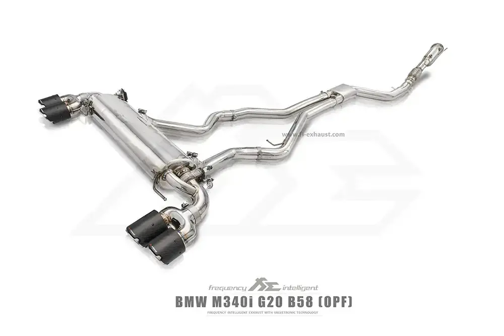 Fi Exhaust Front Pipe + Mid Pipe + Valvetronic Muffler (Retains Oem Valve Settings - No Remote) - G20/ G21 M340i 2019-Up 1