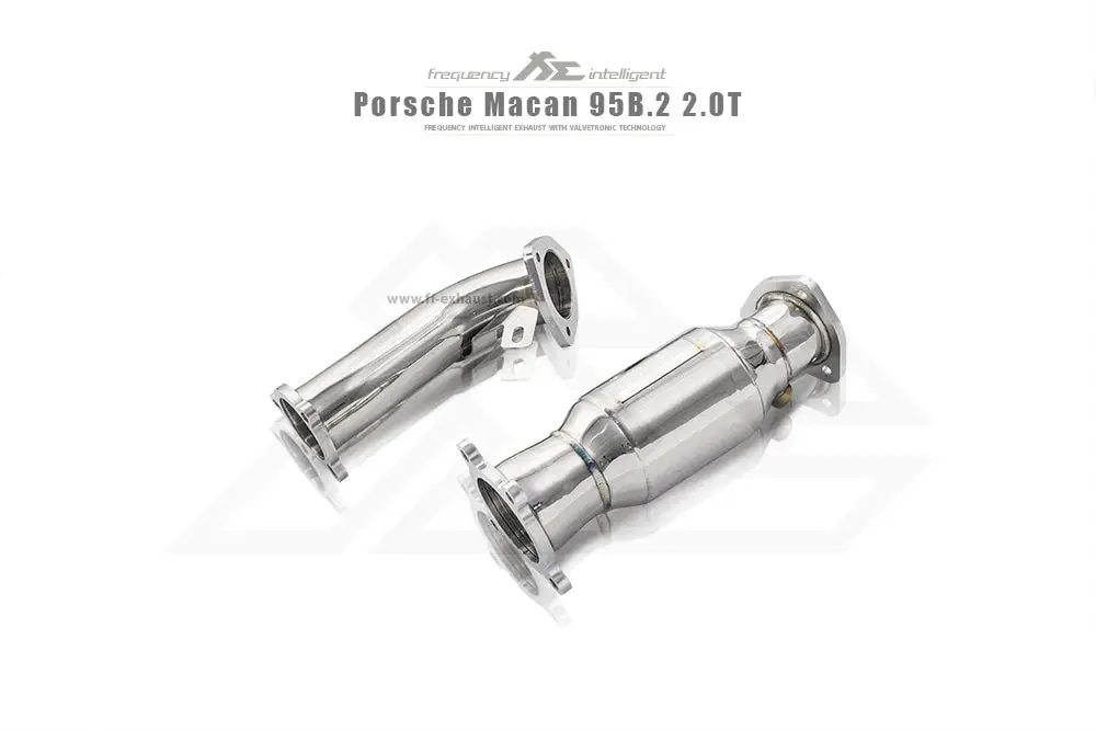 Fi Exhaust Mid Y-Pipe + Valvetronic Muffler + Quad Silver Tips + Fi Pro App Remote (Obdii) - Porsche 95B.2 Macan 2.0T 2019-2021 1