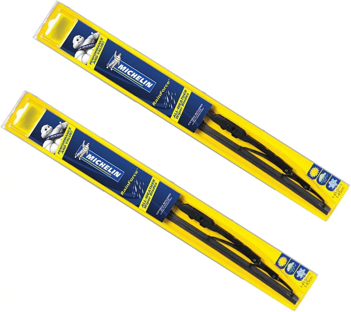 Michelin Rainforce Traditional Front Wiper Blades Pair Of 430Mm/17″ 1