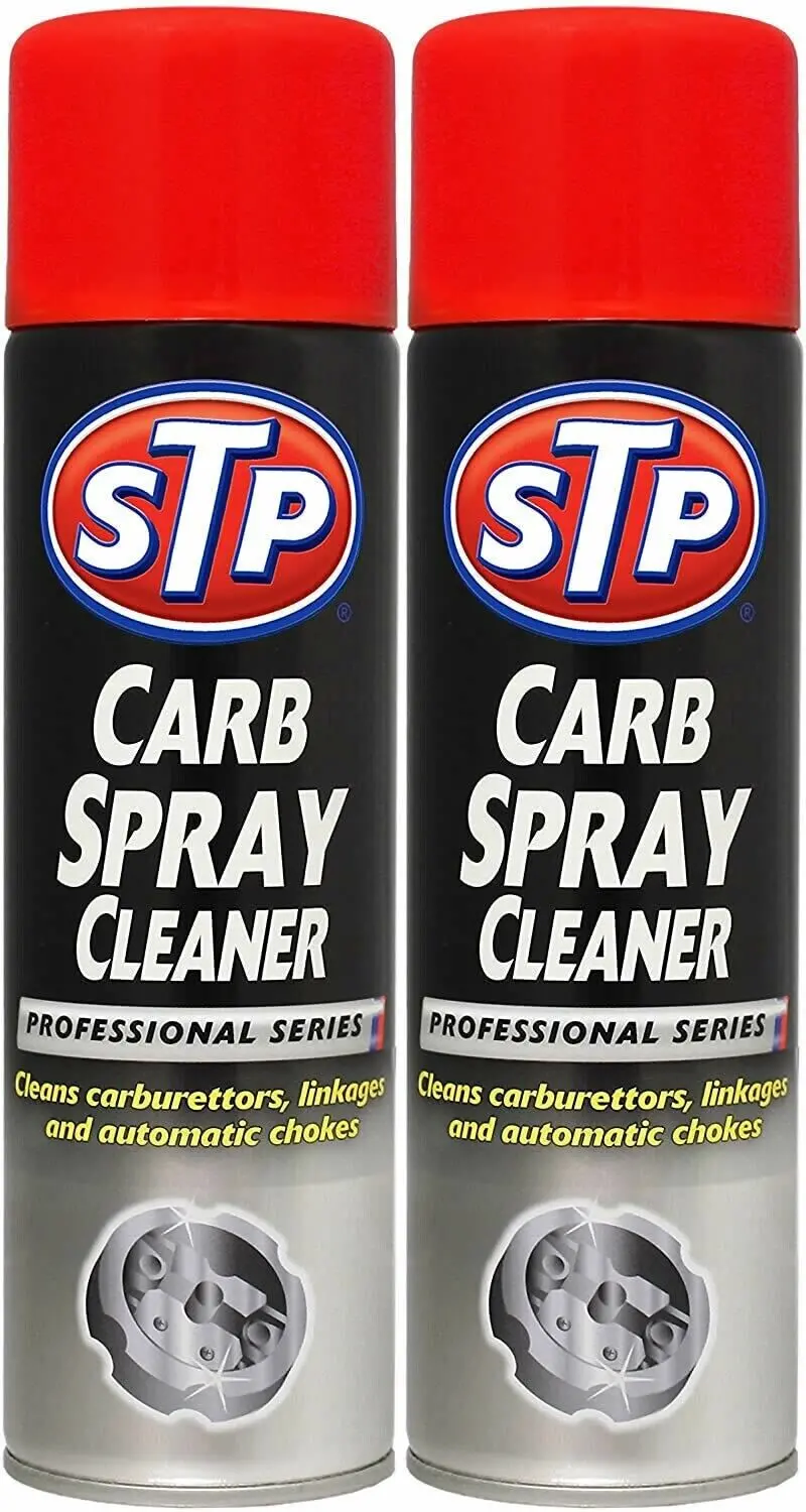 2 X Stp Carb Cleaner Spray Carburettor Intake Spray Cleaner Professional 500Ml 1