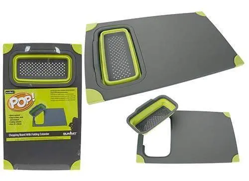 Summit Pop Non Slip Cutting Chopping Board Rectangle Kitchen Food Chopboard Blue 1