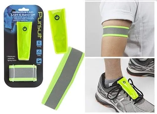 Summit Pursuit Reflective Led Light & Band Set | Running Jogging Cycling Riding Walking 1