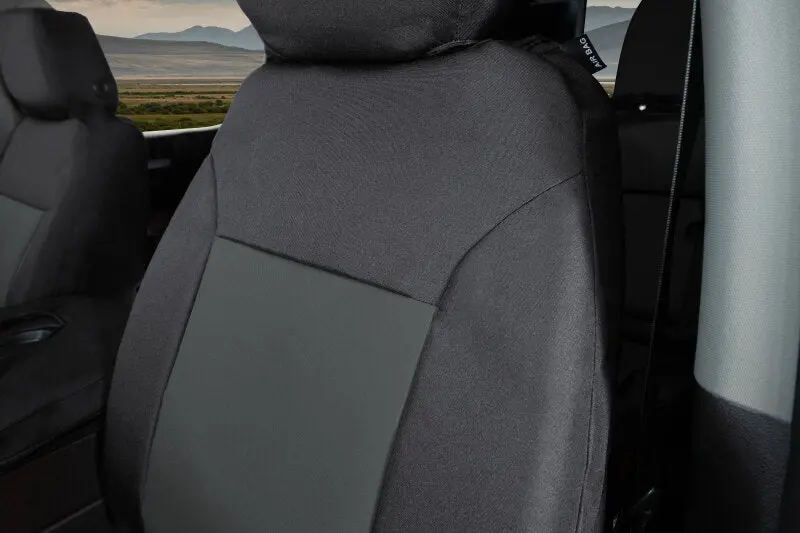Covercraft Endura Precisionfit Seat Covers For 2019–2024 Chevrolet Silverado Second-Row Seats – Black/Charcoal 1