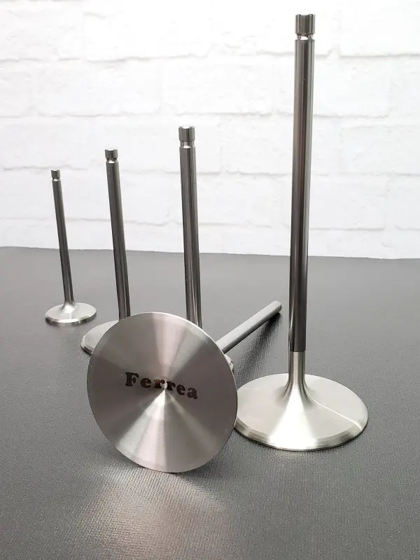 Ferrea Titanium Competition Intake Valves – 2.125" Diameter, 12° Stem Angle, +0.500" Length, Set Of 8 For Chevy/Chrysler/Ford Sb Engines 1