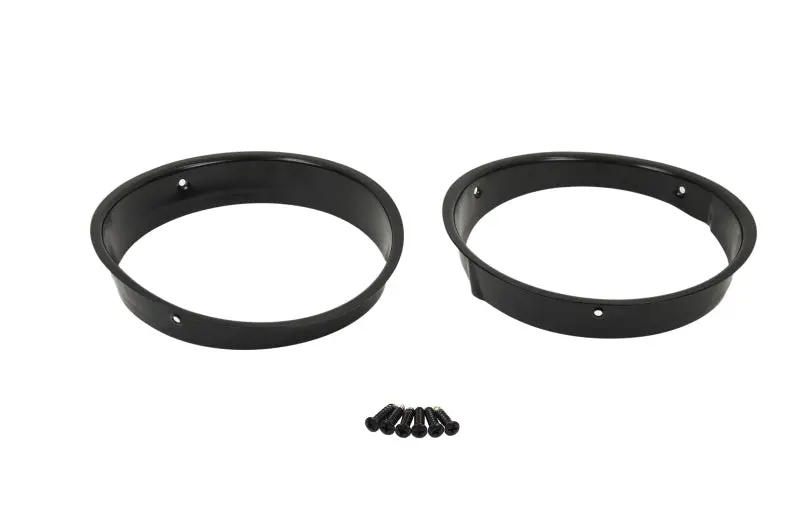 Kentrol Powder-Coated Black Headlight Bezels For 1997–2006 Jeep Wrangler Tj (Pair) 1