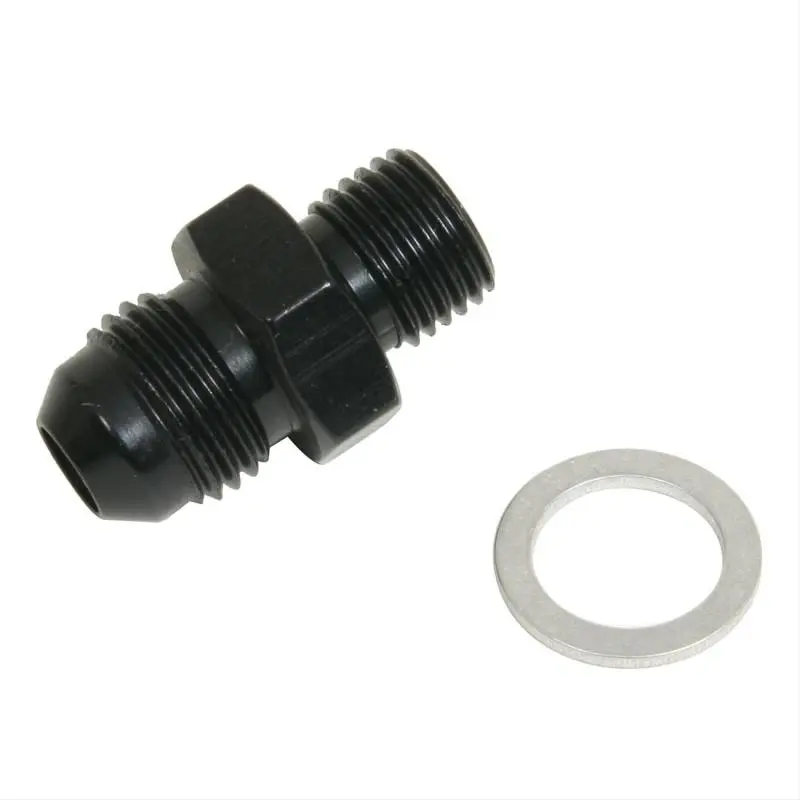 Fragola -6An To 12Mm X 1.25 Male Thread Adapter – Black Anodized, Solex-Compatible 1