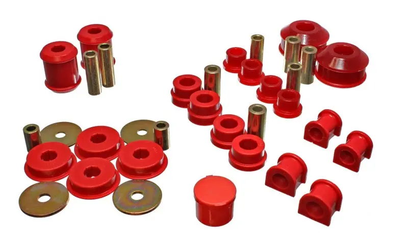 Energy Suspension Hyper-Flex Red Master Bushing Kit For 2003–2005 Mitsubishi Lancer Evolution Viii 1