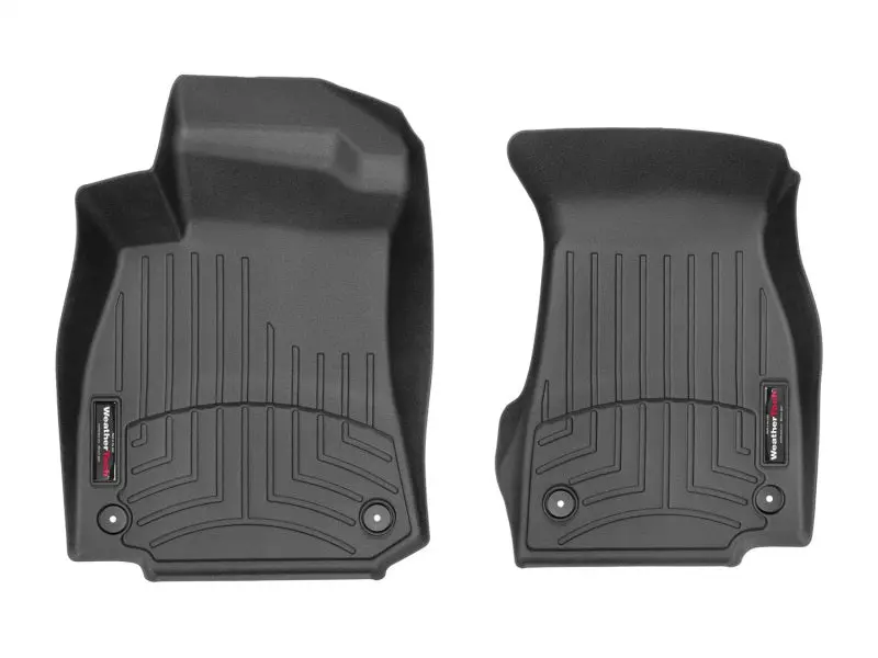 Weathertech Front Floor Liners For 2019+ Audi A6 & A7 – Precision-Fit, Black Thermoplastic Elastomer 1