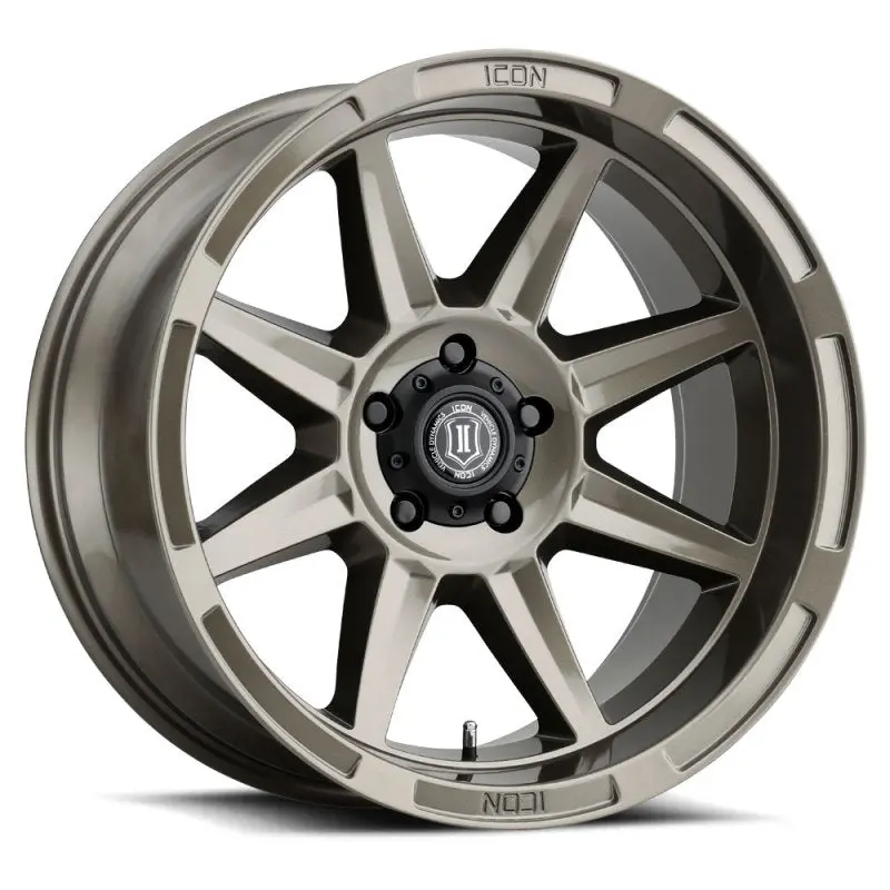 Icon Bandit 20X10 Inch Gloss Bronze Wheel – 6X5.5 Bolt Pattern, -24Mm Offset, 4.5" Backspace 1