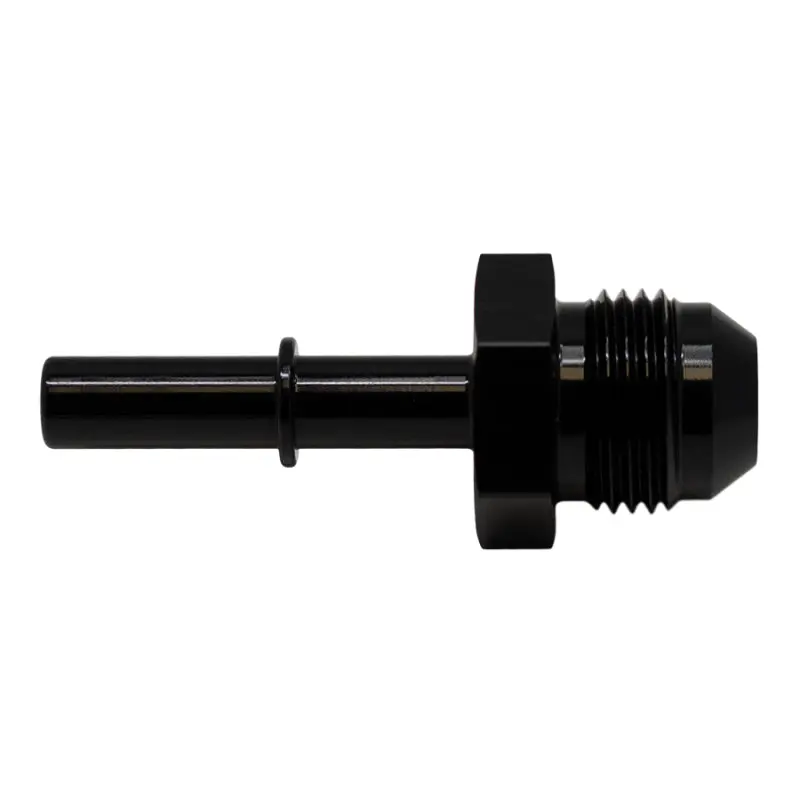 Deatschwerks 8An Male Flare To 5/16-Inch Efi Quick-Connect Adapter – Matte Black Anodized 1