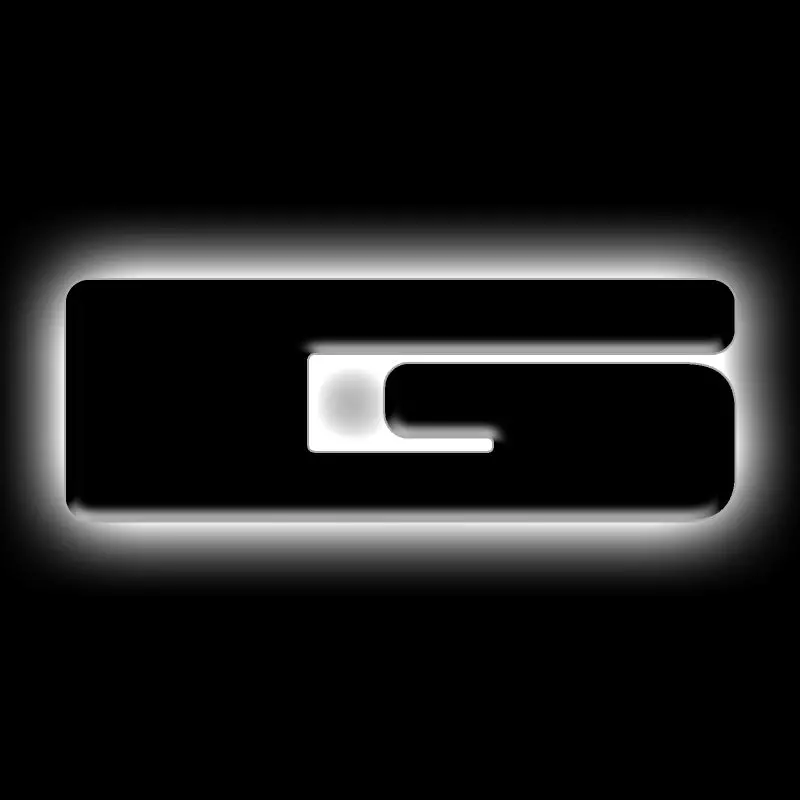 Oracle Lighting Universal Illuminated Led Letter Badge – Matte Black Housing, G Monogram Design 1