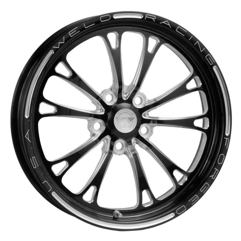 Weld V-Series 17X4.5-Inch Black Alloy Wheel – 5X4.75 Bolt Pattern, 2.25-Inch Backspace, Non-Beadlock Design 1