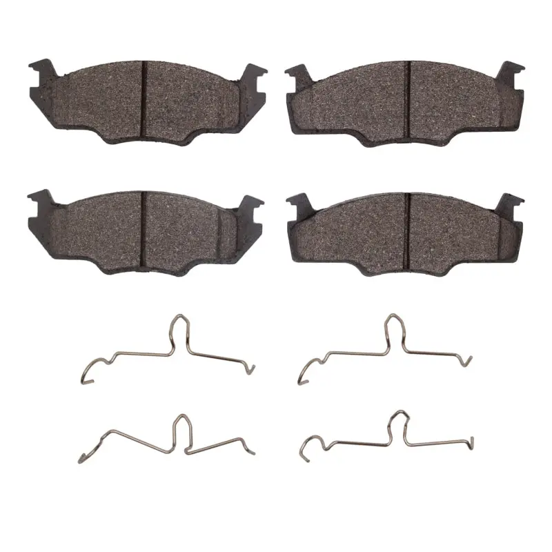 R1 Front Semi-Metallic Brake Pad & Hardware Kit For 1980–1984 Volkswagen Rabbit 1