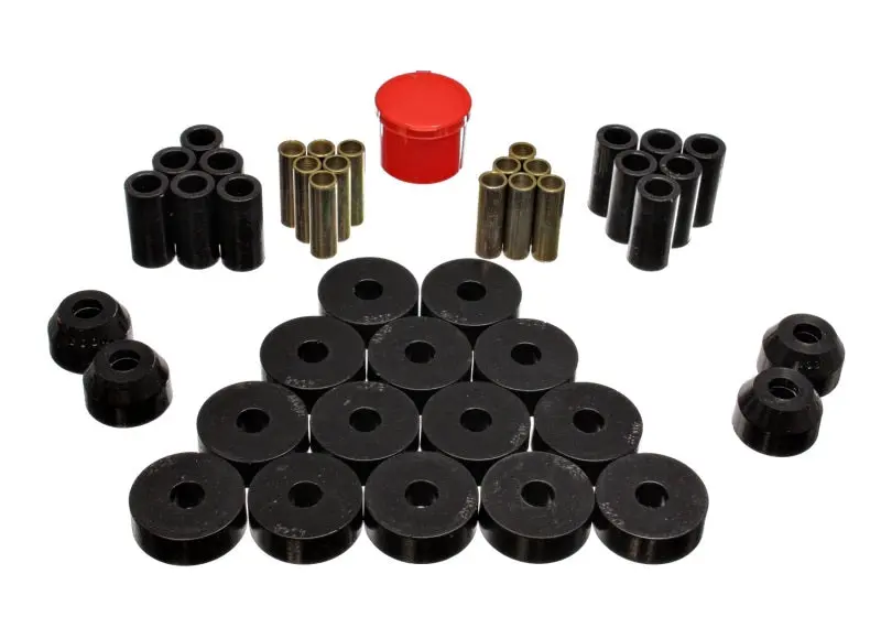Energy Suspension Hyper-Flex Master Bushing Kit – Black Polyurethane For 1955–1975 Jeep Cj5/Cj6 1